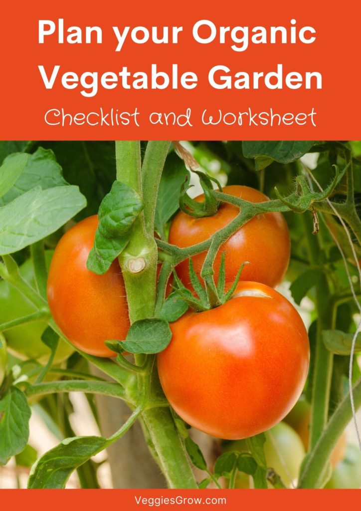 Cover Plan Your Organic Vegetable Garden Checklist Worksheet