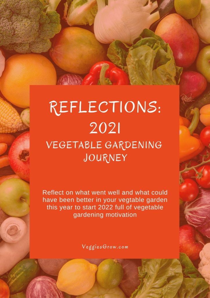 Cover Reflections 2021 Vegetable Gardening Journey