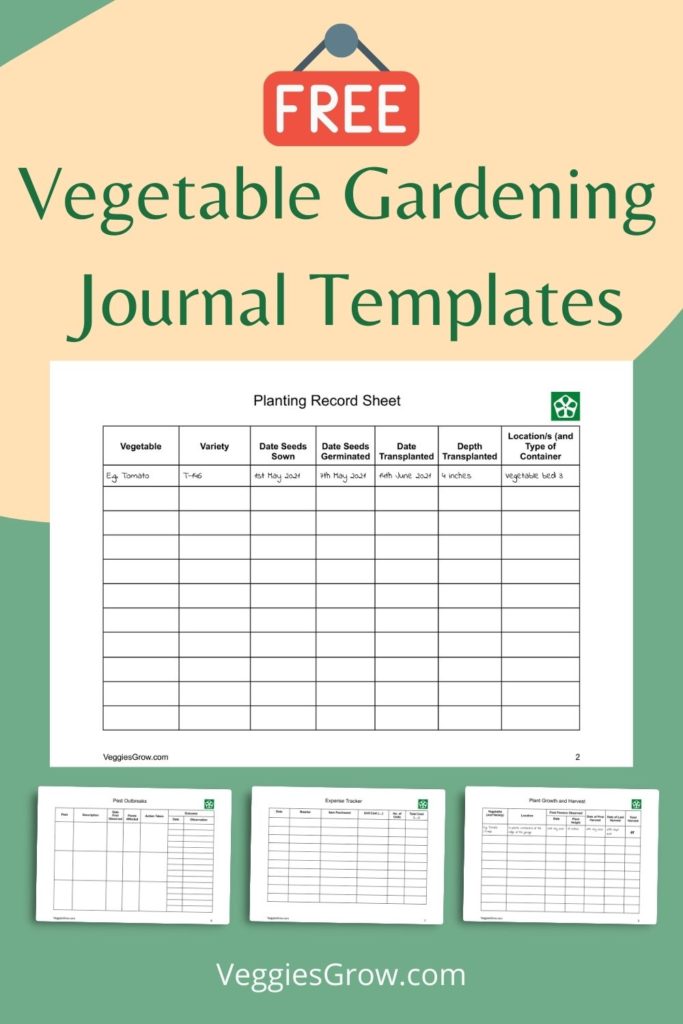 FREE Vegetable Garden Journal Templates